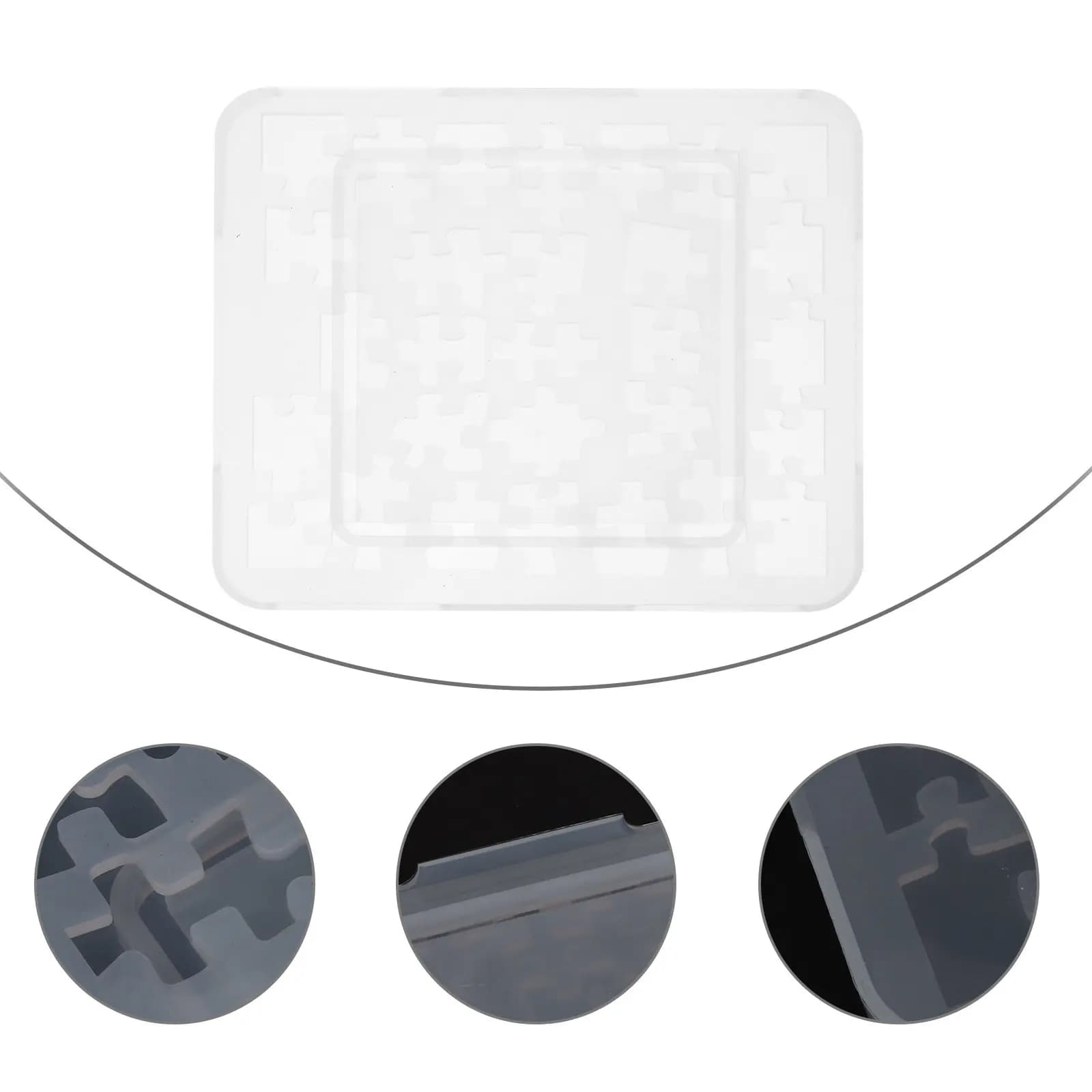 Stampo in Silicone per Puzzle Geometrici, per Resina e Lavori Artigianali Fai-da-Te, Flessibile, Antiaderente, Durevole, Facile da Rimuovere e Pulire