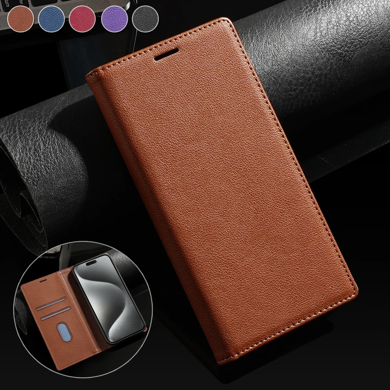 Custodia in pelle per Samsung Galaxy S24 S25 Ultra S23 Plus FE A16 A36 A56 A15 A25 A55 A14 A34 A54 A13 A33 A53 Flip Portafoglio Cover