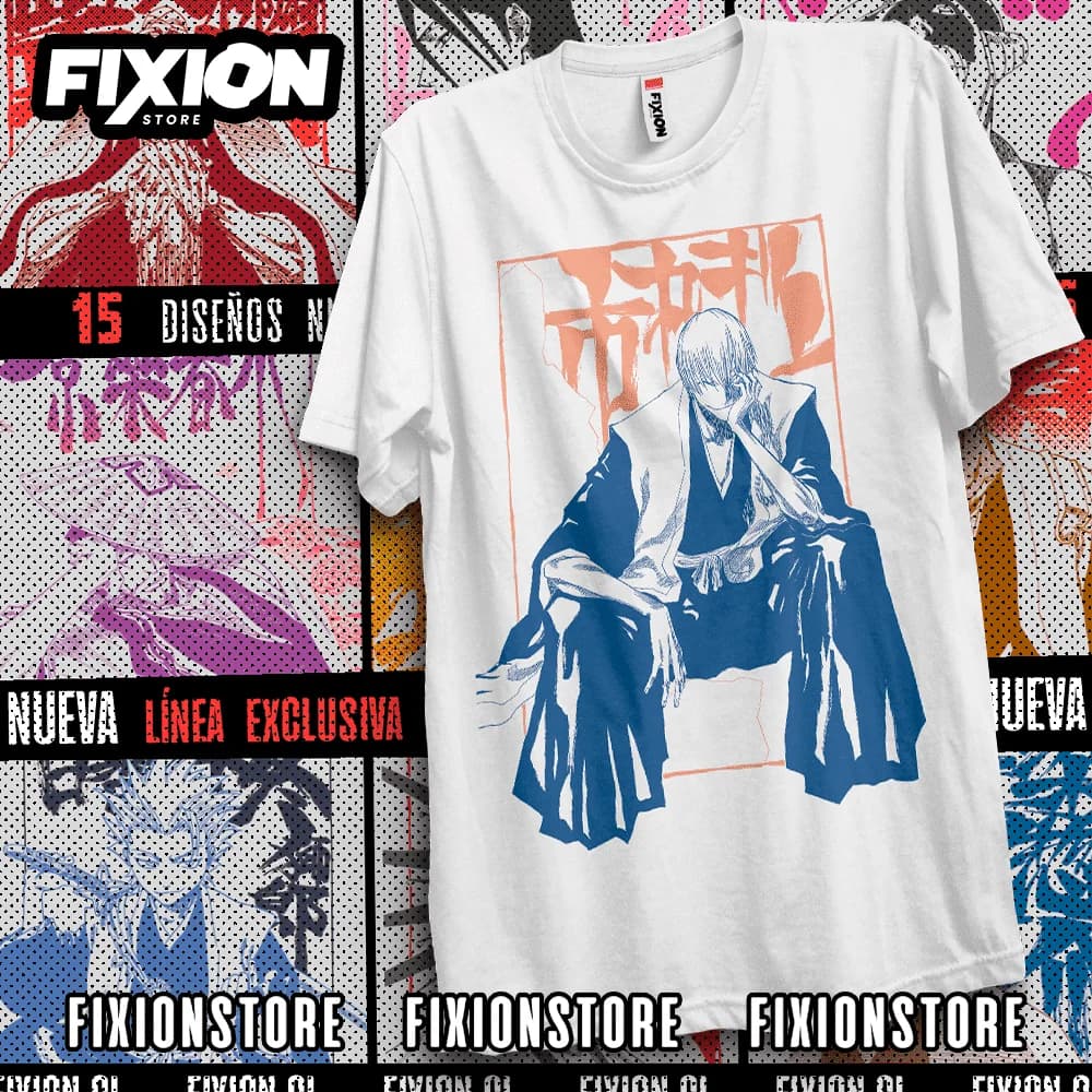 Bleach colecgiro Capitanes - Escuadron 3Anime T Shirt Manga Gift For Anime Lover All Size Cotton