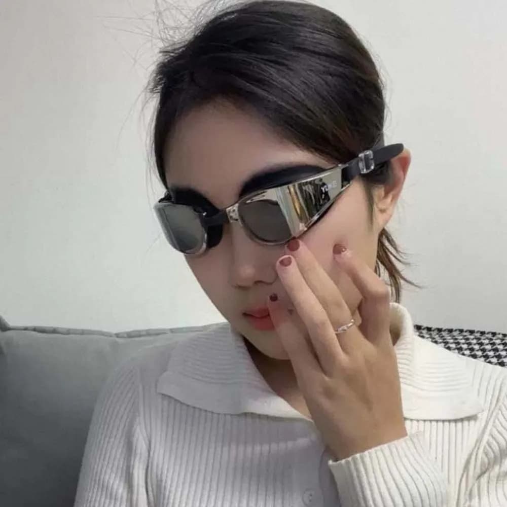 Waterproof Swimming Goggles Electroplating PU Big Frame Anti-UV Swim Glasses Adjustable HD Lens Anti-fog Swim Eyewear Women