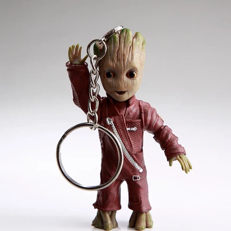 Portachiavi Groot, Decorazioni Anime, Action Figure, Giocattoli Carini, Modelli Q Figurals, Decorazioni per Auto e Borse, Regali di Compleanno per Bambini