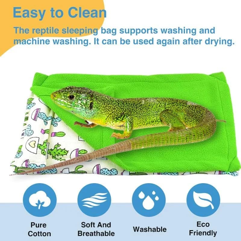 Suitable for bearded dragons, lizards, geckos, hammocks for small pets, set of sleeping bags, hanging beds, hidden places