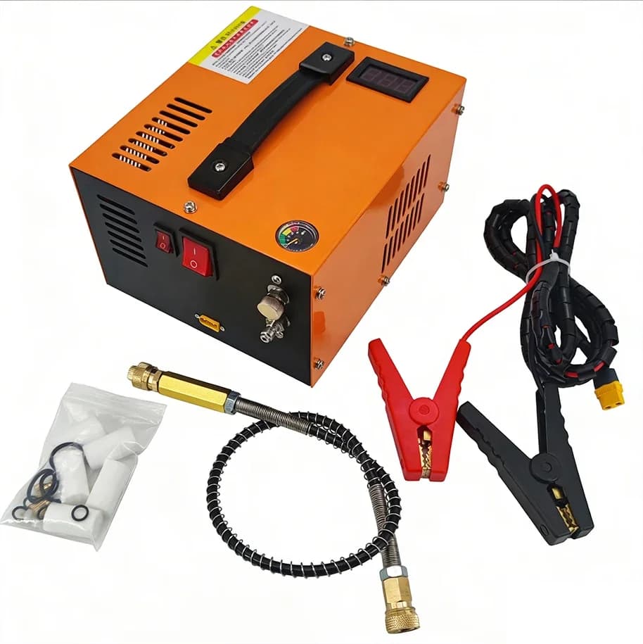 12V/220V Compressore d'aria Gonfiatore per pneumatici Pompa per pneumatici automatica portatile 4500psi Compressore d'aria automatico Pompa d'aria ad alta pressione