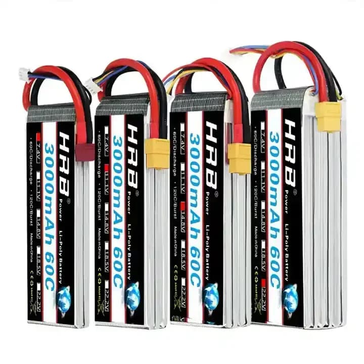 Lipo HRB 2~6S 2200mah/2600mah/3000mah/3300mah/3600mah/4200mah/5200mah/6000mah/7000mah for RC Quadromatic drone