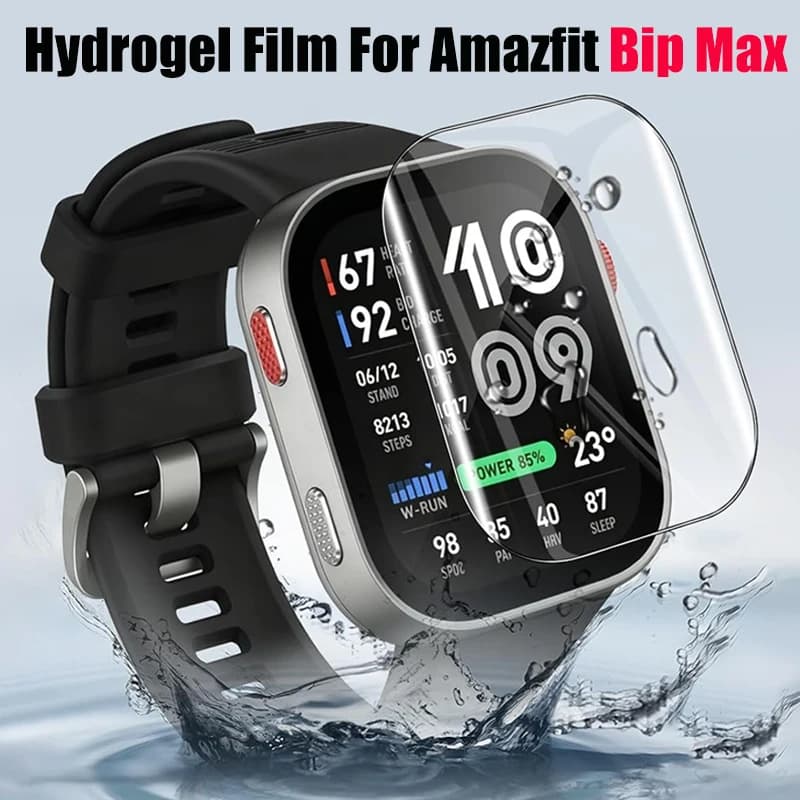 1-5PCS Soft Hydrogel Film For Amazfit Bip Max Anti-scratch Screen Protector TPU Protective Film For Amazfit Bip Max Accessories