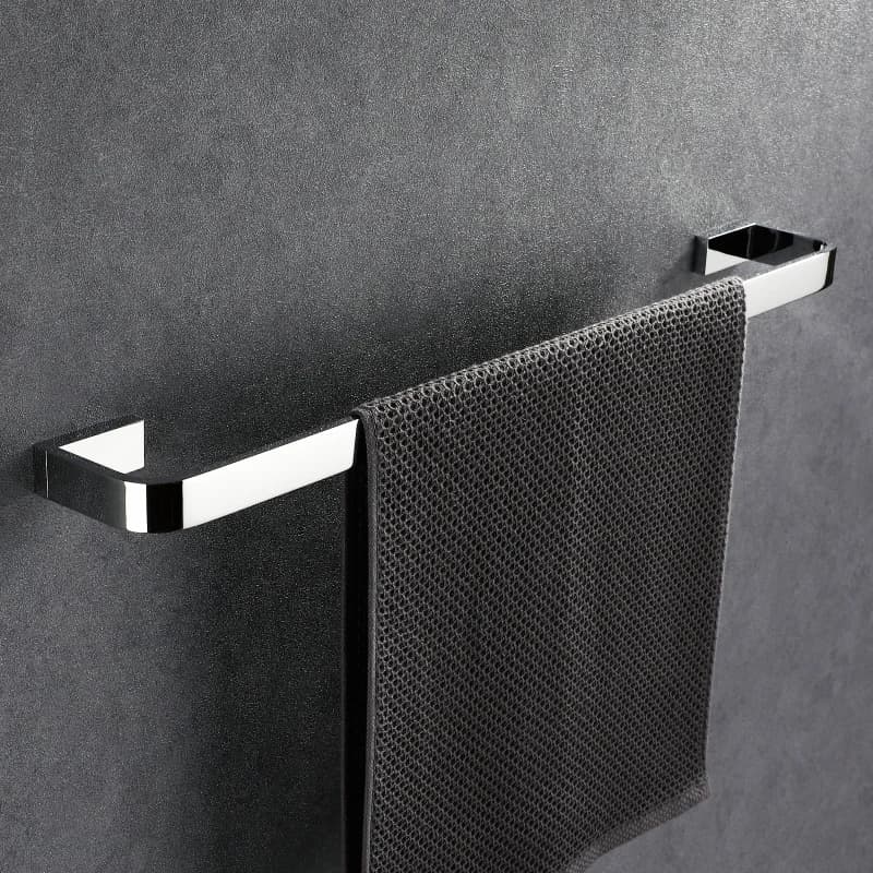 Portasciugamani di lusso in ottone supporto da parete per bagno portasciugamani singolo accessori per bagno cromato portasciugamani 30-50cm