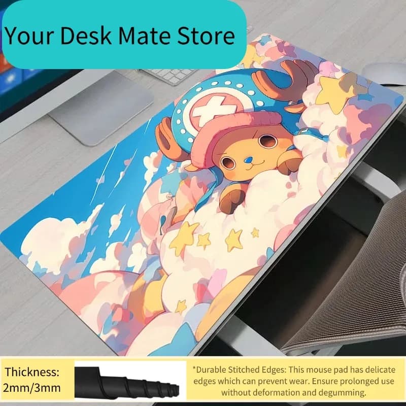 Large Office Mouse Mat, One Piece Tony Tony Chopper Desk Mat, Keyboard and Laptop Accessories, Gaming Mousepad