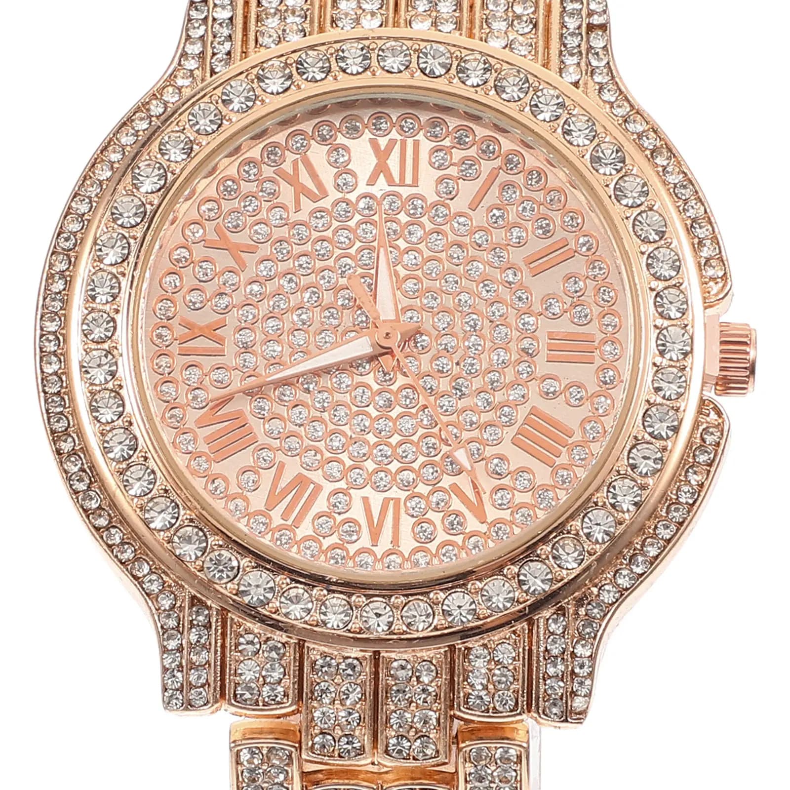 Women's Watch with Strass, Premium Quartz Movement, Elegant and Fashionable with Sparkling Crystals