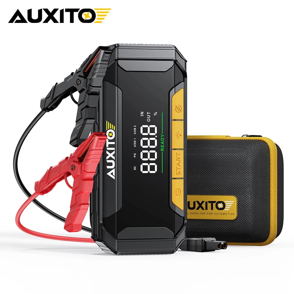 AUXITO 1Set Batteria per Auto Jump Starter Boost Force Start Funzione 20.000mAh Jump Box Banca di Potere Portatile con USB Ricarica Rapida 12V