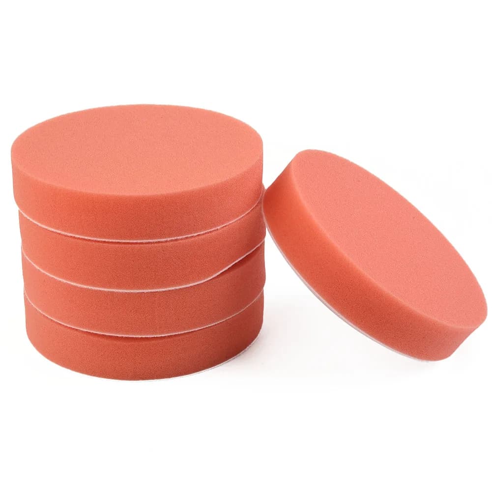 Confezione da 20 spugne per lucidatura auto da 125 mm, accessori piatti per lucidatura e ceratura, compatibili con gli strumenti per lucidatura auto
