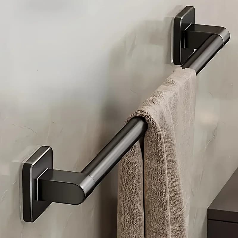 Portasciugamani da bagno bianco senza foratura Portasciugamani da bagno nero Portasciugamani da bagno autoadesivo Portasciugamani