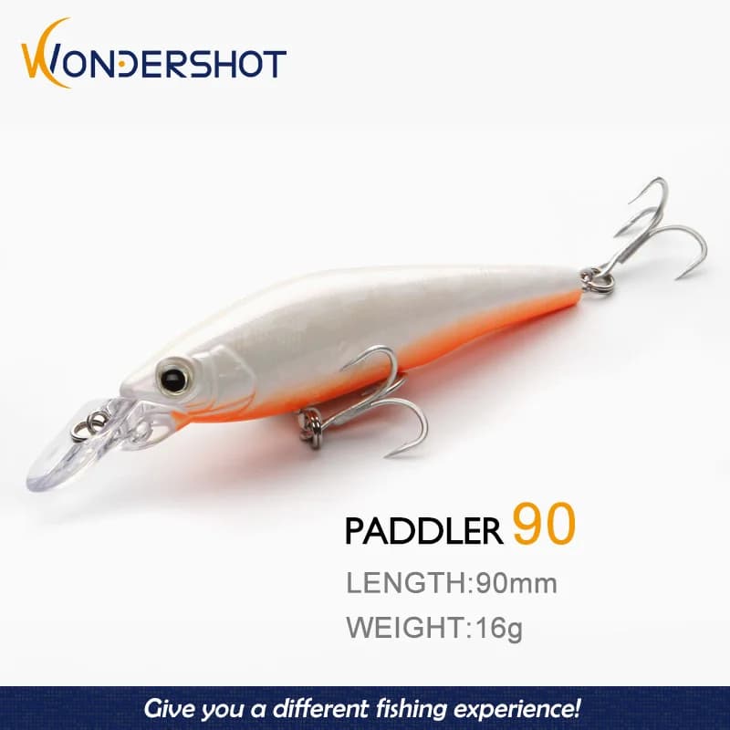 Wondershot A18 Nuovo Modello Top Richiamo di Pesca Affondamento Minnow 16G/90MM Wobblers Artificiale Swimbait Inverno Mare Esche Dure Bass Pike