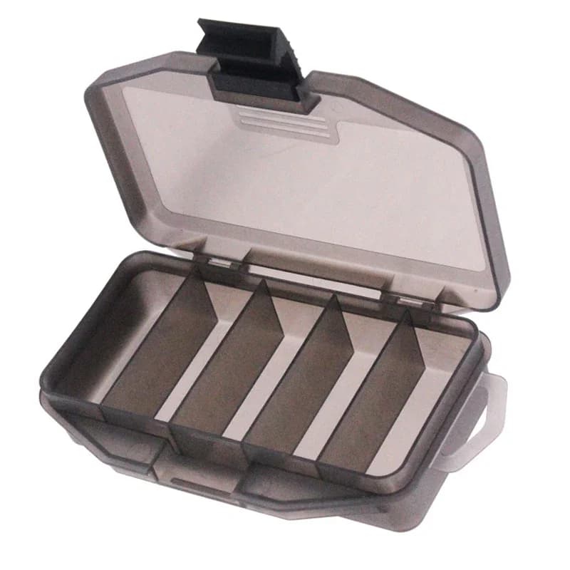 2/3 pieces 5 grids fishing gear box for gray plastic bait transparent multifunction box for beads hooks fishing accessories