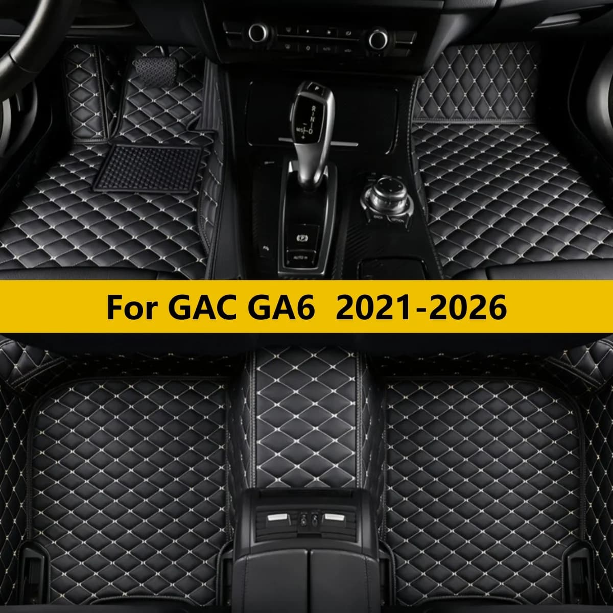 Tappetini Auto Personalizzati per GAC GA6 2021 2022 2023 2024 2025 2026, Tappetini Impermeabili per Auto, Set Completo
