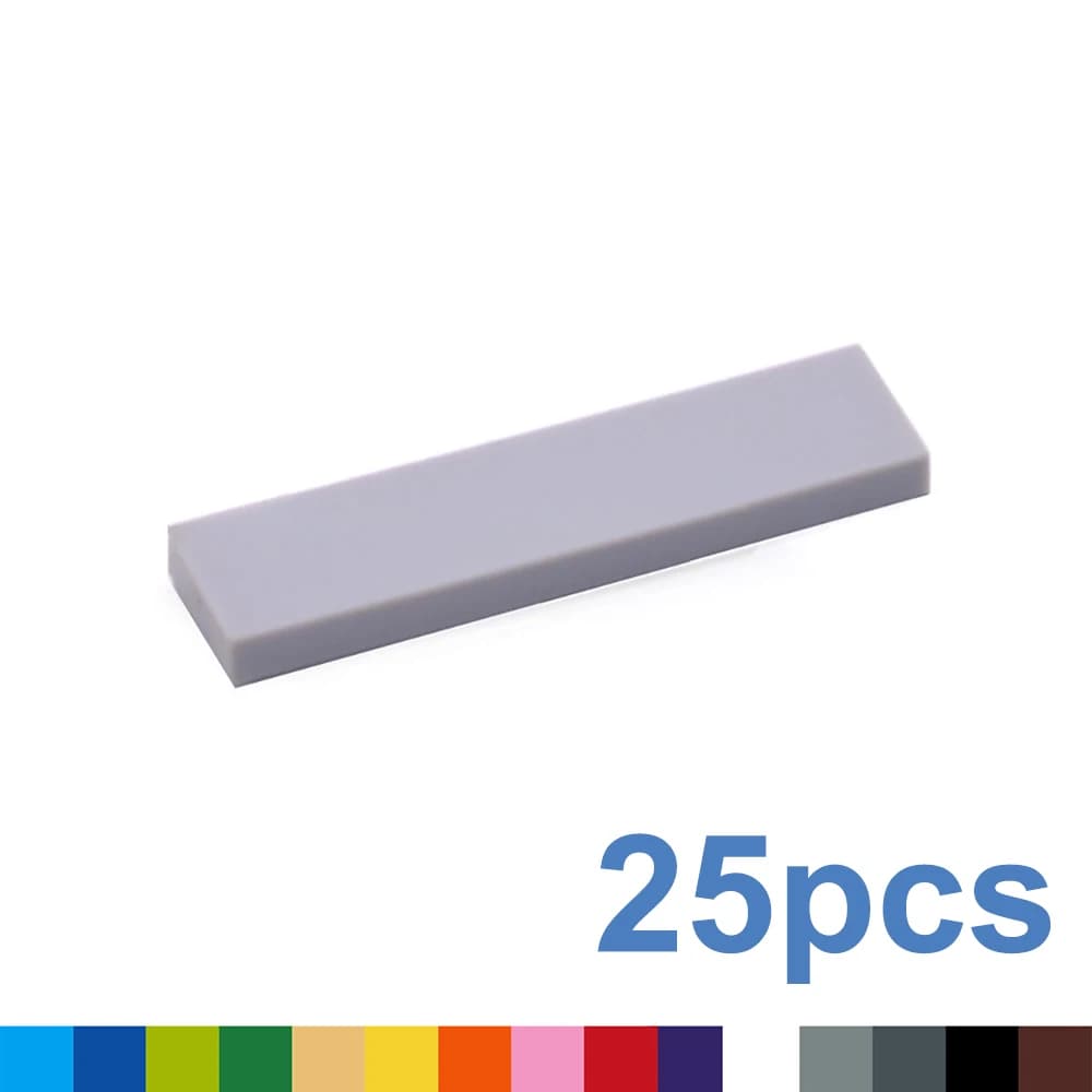 25 pz FAI DA TE Building Blocks Figura Sottile Mattoni Liscio 1x4 Punti Educativi Formato Creativo Compatibile Con 2431 Giocattoli per I Bambini