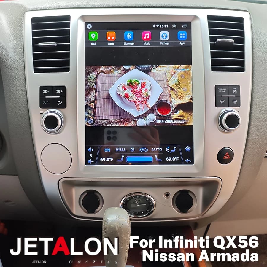 Android 15 For Nissan Armada Infiniti QX56 QX 56 2008-2015 Car Multimedia Player GPS Car Stereo Radio Receiver 8-Core CarPlay