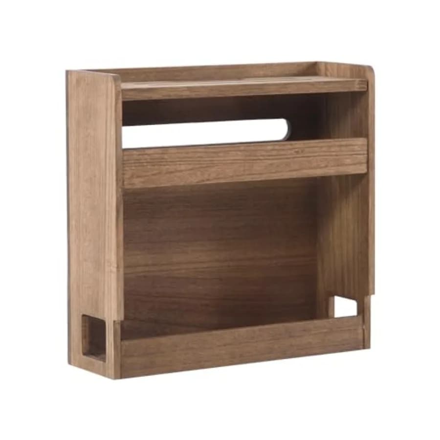 Scatola portaoggetti per router WiFi in legno, organizer per router wireless, mensola porta cavi e prese, gestione e organizzazione dei cavi
