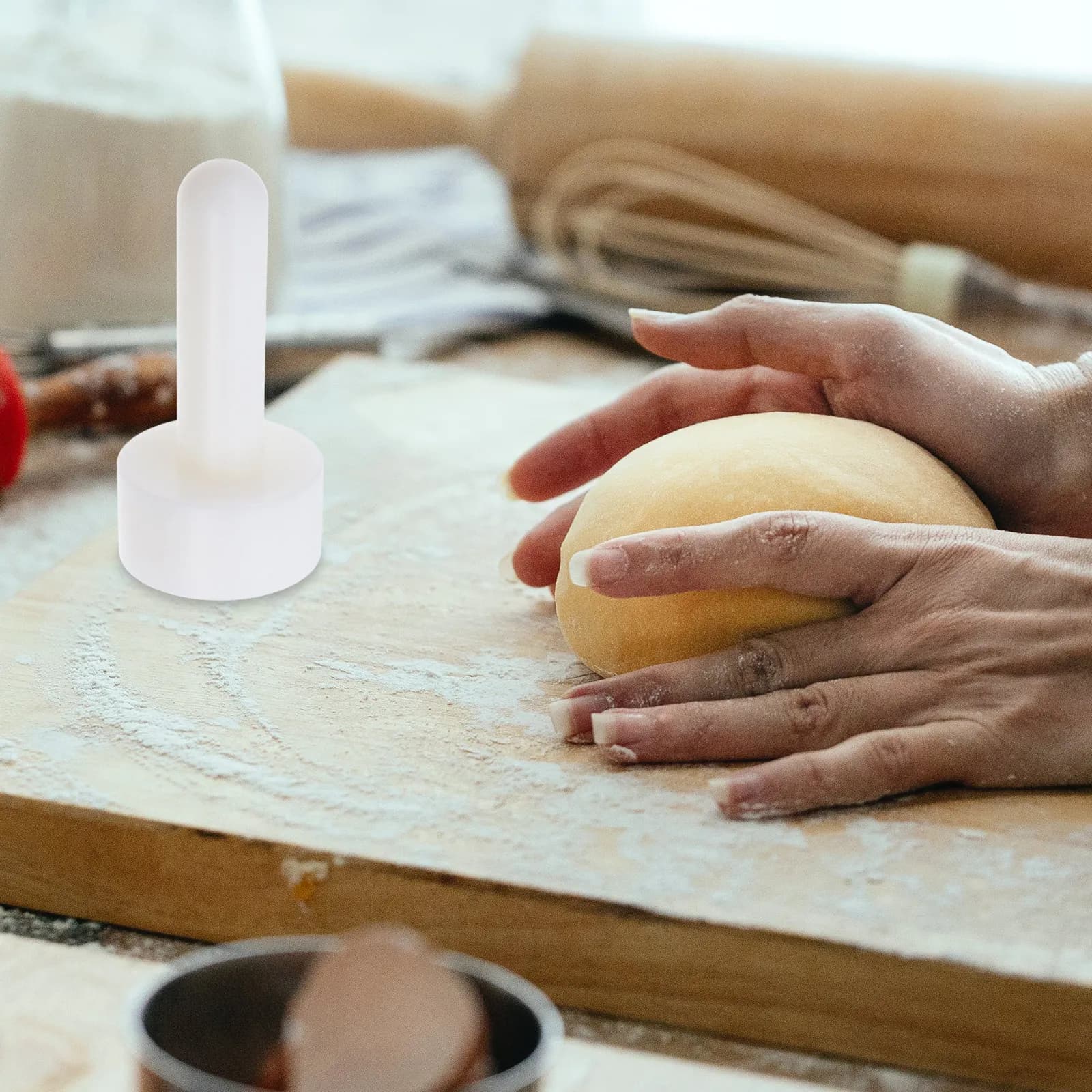 Pressino per Torte in Silicone, Pressa per Torte Francesi, Pressa per Impasto, Utensile da Cucina Multifunzionale, Stampo per Coni Waffle, Stampo per Coni Gelato