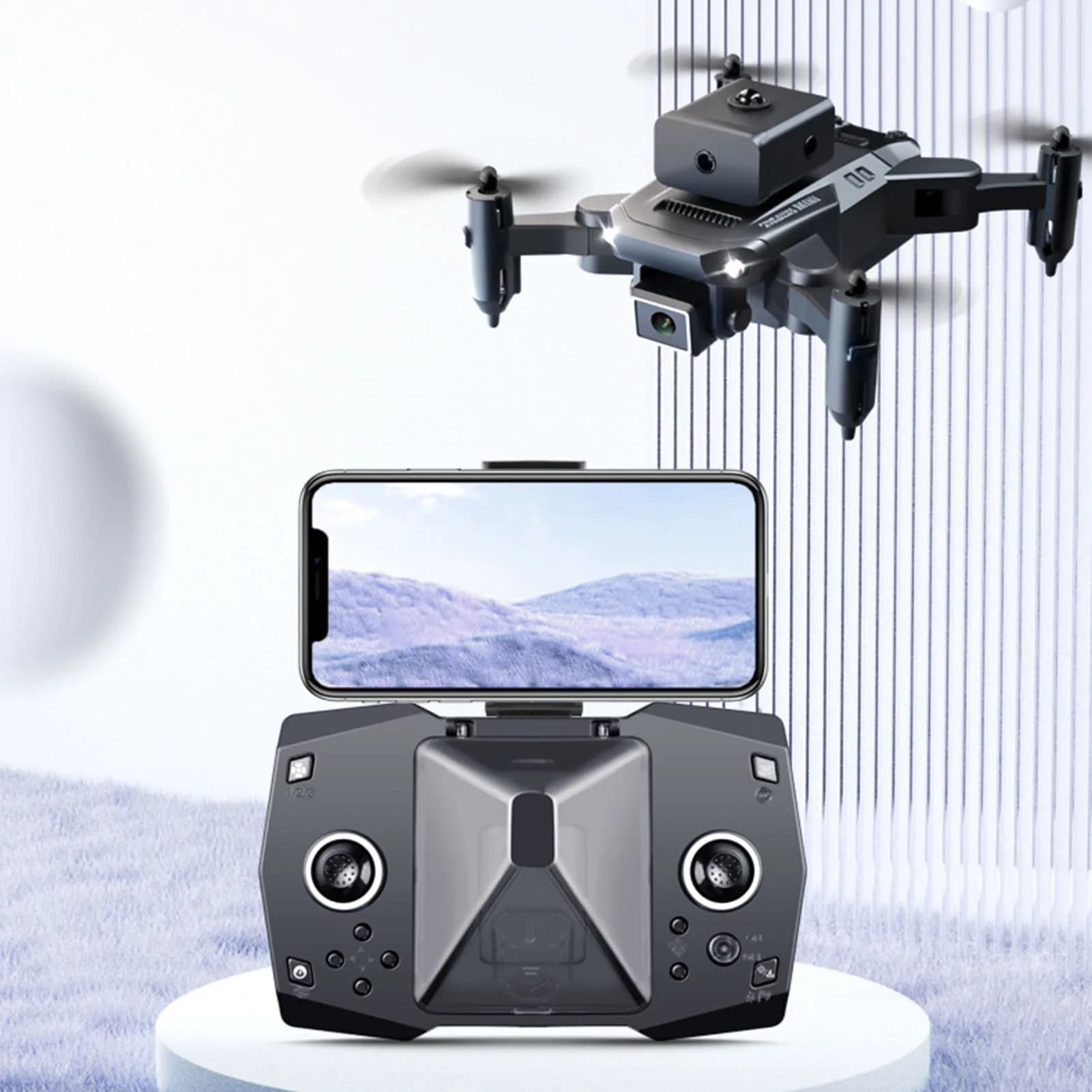 KY912 Mini RC Drone KY912 Mini Drone 4 Vie Avoidance Folding Obstacles Quadcopter HD Photography Aircraft Remote Control