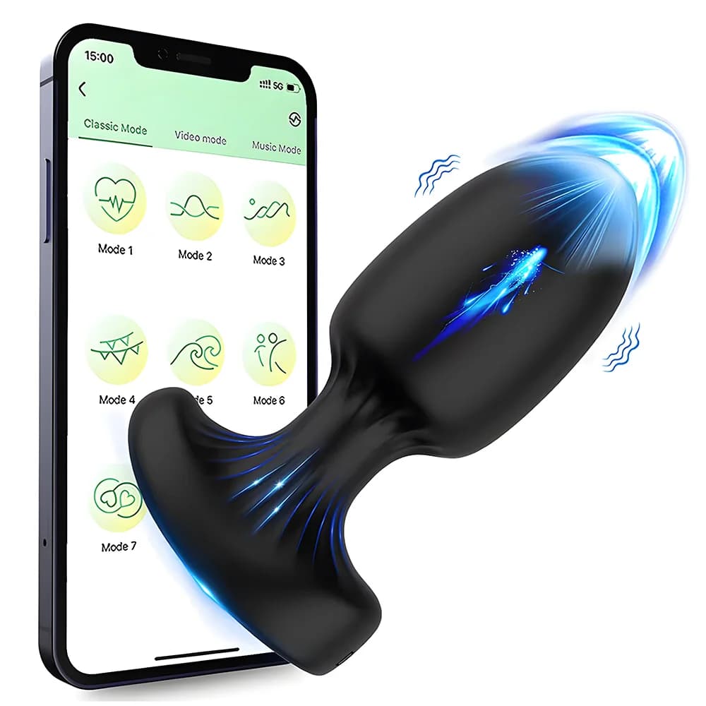 Vibratore anale Wireless APP Controllo Butt Plug Uomini Massaggiatore della prostata Masturbatore vaginale femminile per giocattoli adulti del sesso Donne Uomini Gay