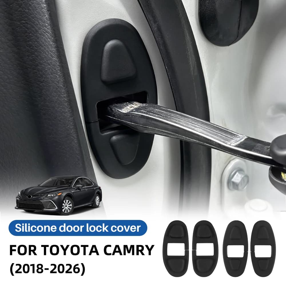 For Toyota Camry 2018-2026 Door Check Stopper Cover Black Silicone Protective Sleeve Interior Accessories Protector Pad