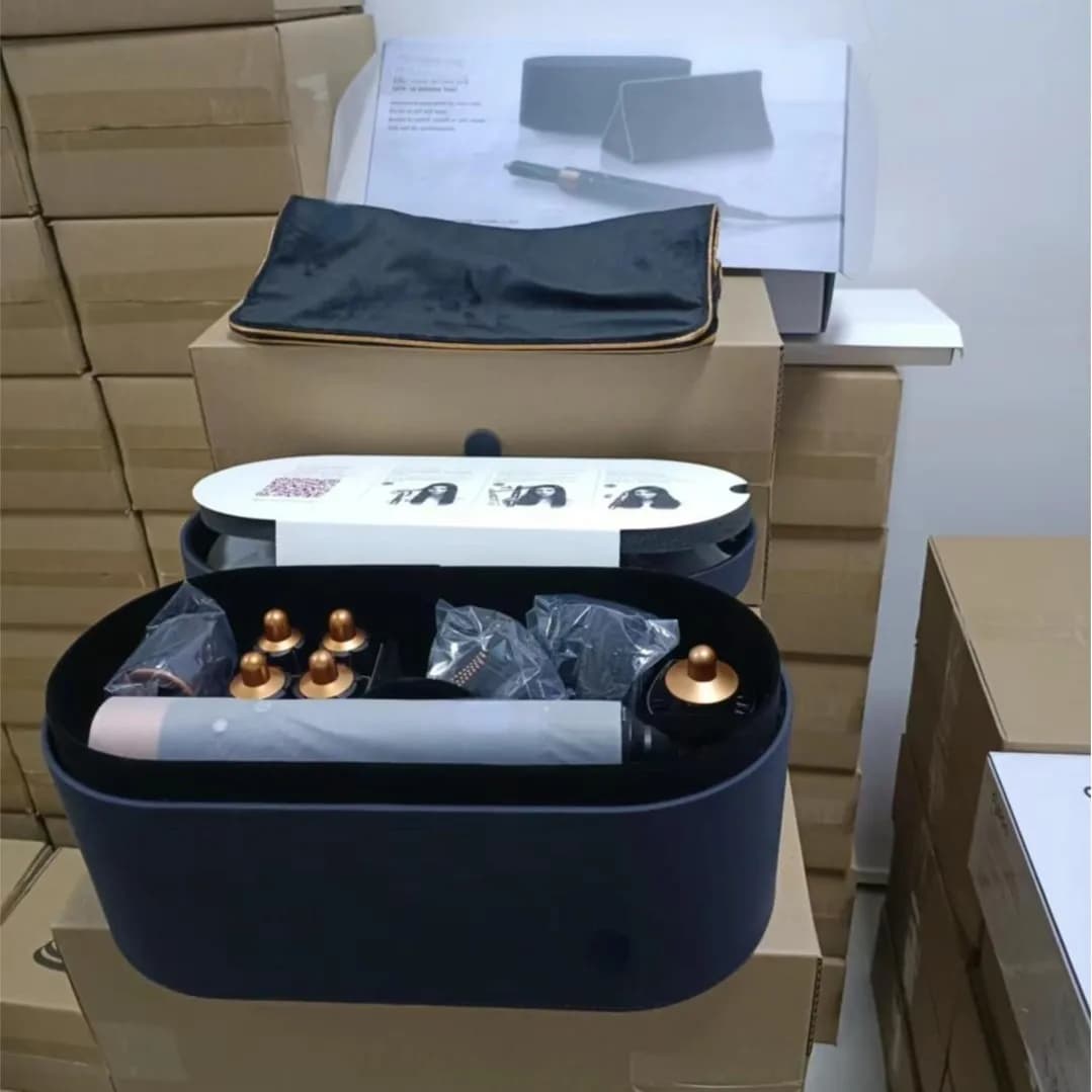 Ferro arricciacapelli multifunzionale domestico blu-oro