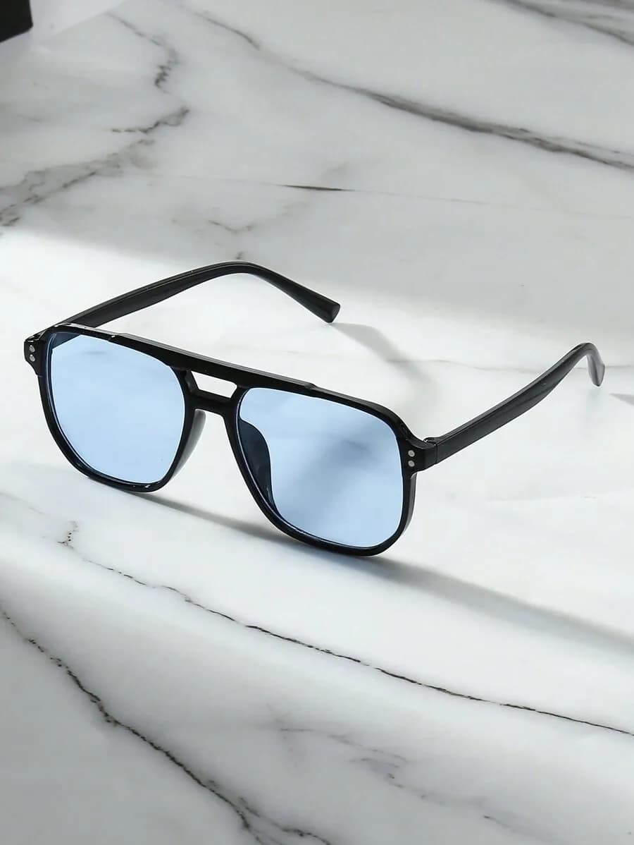 Unisex Oversized Square Retro Y2K Style Sunglasses For Outdoor Travel Beach Casual Streetwear