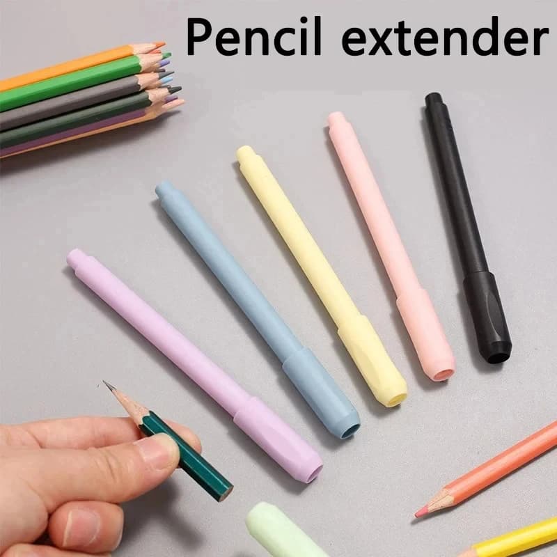 3/5Pcs Pencil Extender Set Art Sketching Colored Pencil Holder Grip Extension Tool for School Office Art Supplies