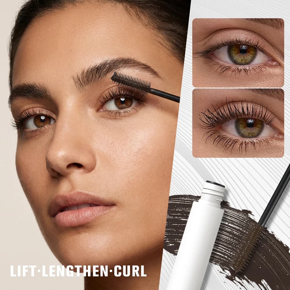 Unlimited Eyelash Mascara, Natural and Delicate Formula, Allungante e Nutriente, Design with Double Brush, Easy to Rinse