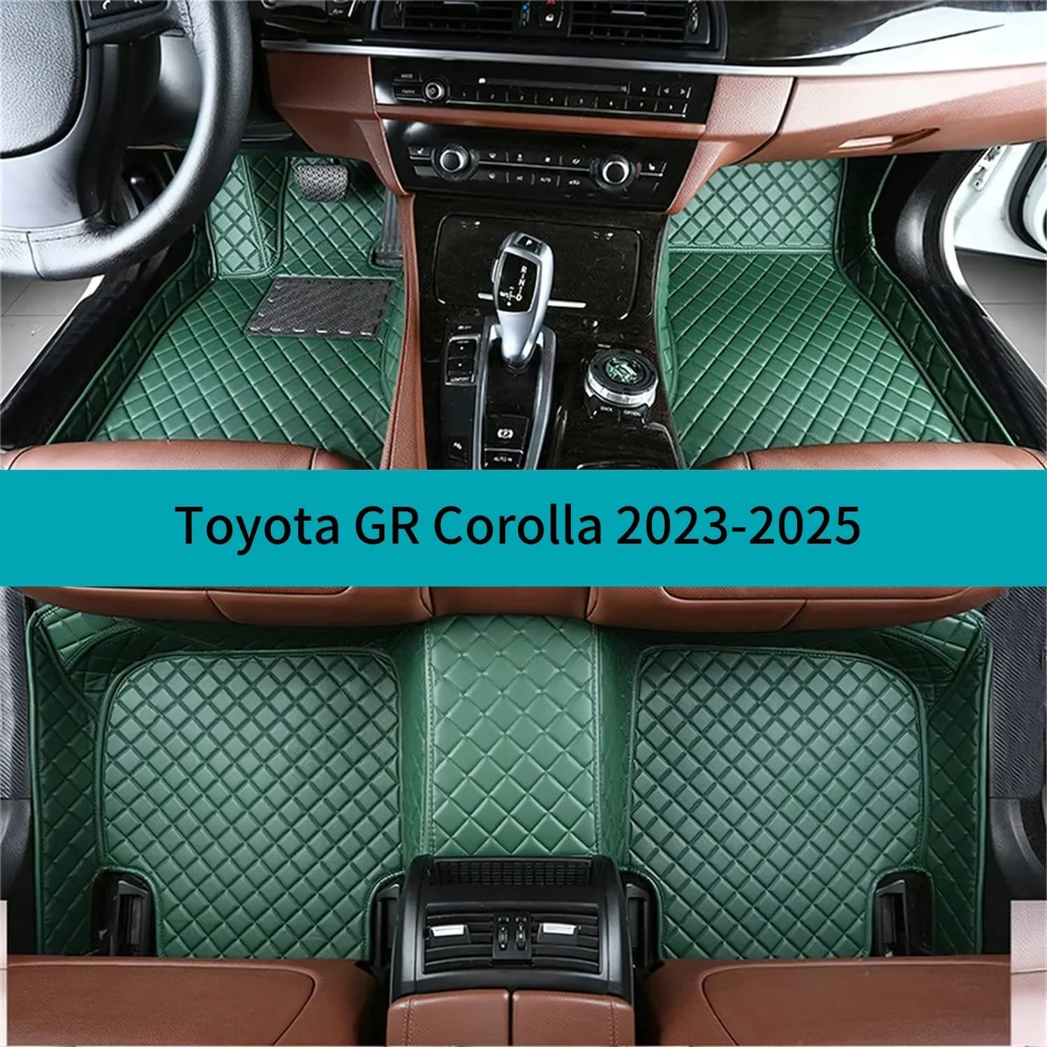 Set completo Tappetini per auto per Toyota GR Corolla 2023-2025 Tappetini in pelle di lusso per auto Tappetini Tappeti Accessori auto