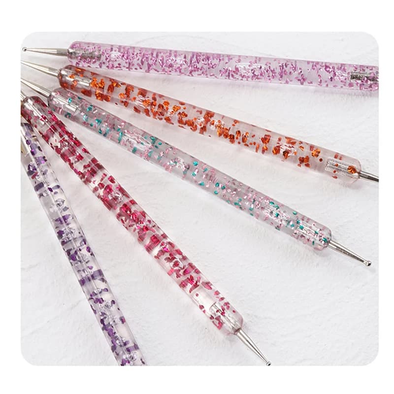 Set di Pennelli per Nail Art UV Gel Fai-da-Te, Kit per Disegno e Pittura Unghie