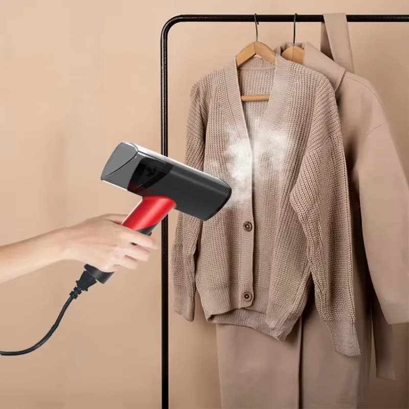Ferro da stiro a vapore da viaggio pieghevole portatile Sunshine Vaporiera portatile da 1000 W per rimuovere le rughe dei vestiti con serbatoio dell'acqua da 200 ml