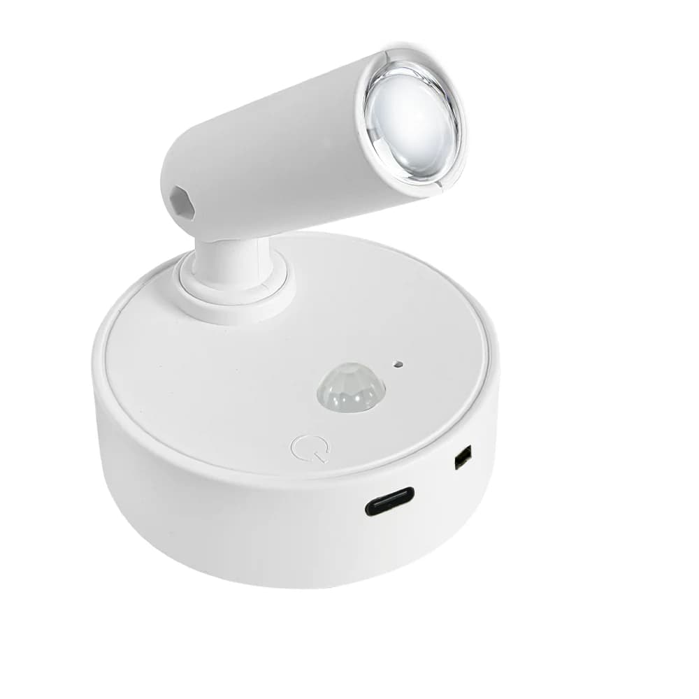 Lampada da parete ricaricabile USB Faretto magnetico a luce LED Lampada da lettura wireless senza punzonatura con lampada da comodino dimmerabile con interruttore tattile