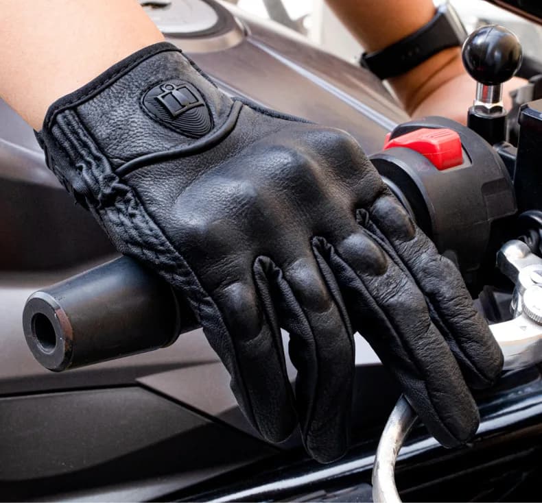 Forniture per l'addestramento del cane, guanti da motociclista elettrici, guanti da bicicletta imbottiti in pelle calda e impermeabile in autunno e inverno.