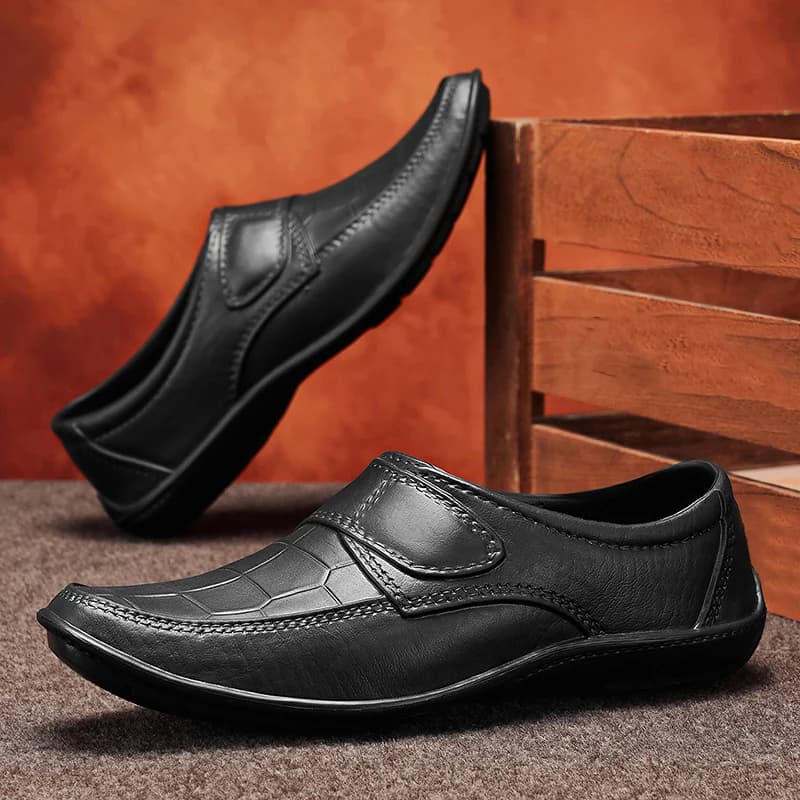 Scarpe da uomo firmate in pelle, casual, traspiranti, con suola morbida, mocassini da ufficio, scarpe da uomo di marca italiana, Zapatos Hombre