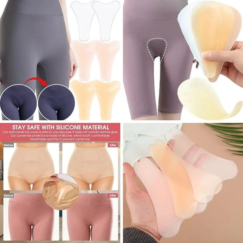 Slip invisibili in silicone per costume da bagno, copri-piede autoadesivo, intimo riutilizzabile per leggings