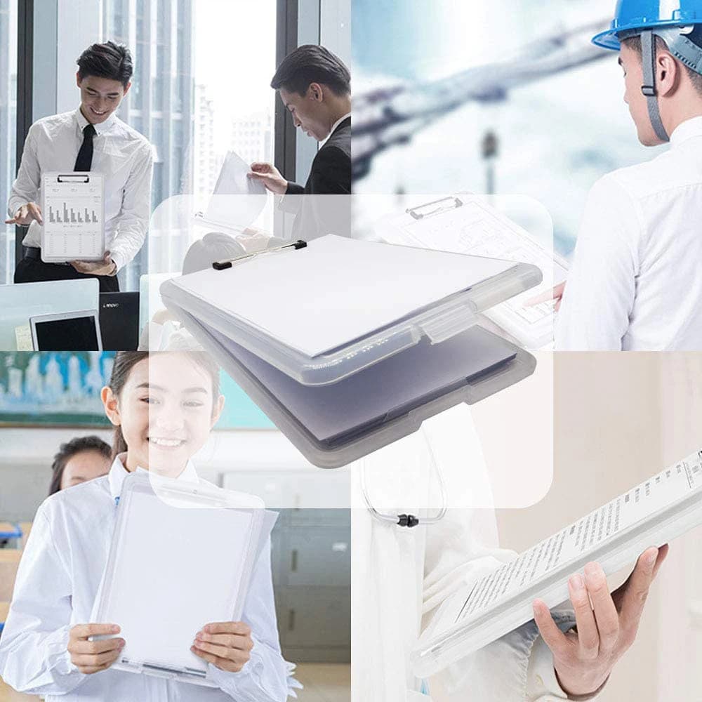 Scatola Slimcase Cancelleria multifunzione impermeabile Blocco note leggero e durevole Custodia per documenti per archiviazione Scatola per appunti A4