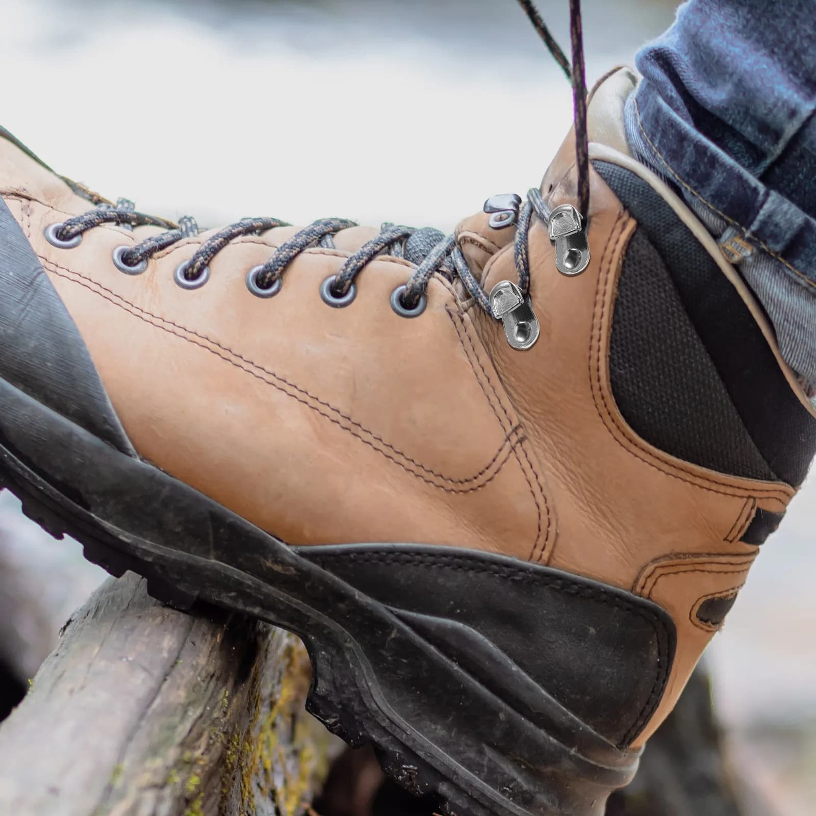 Kit di Riparazione 12 Pezzi in Metallo per Lacci e Occhielli di Scarpe, Robusto, per Stivali da Escursionismo, Scarpe da Arrampicata, Fai da Te, Borse e Portafogli