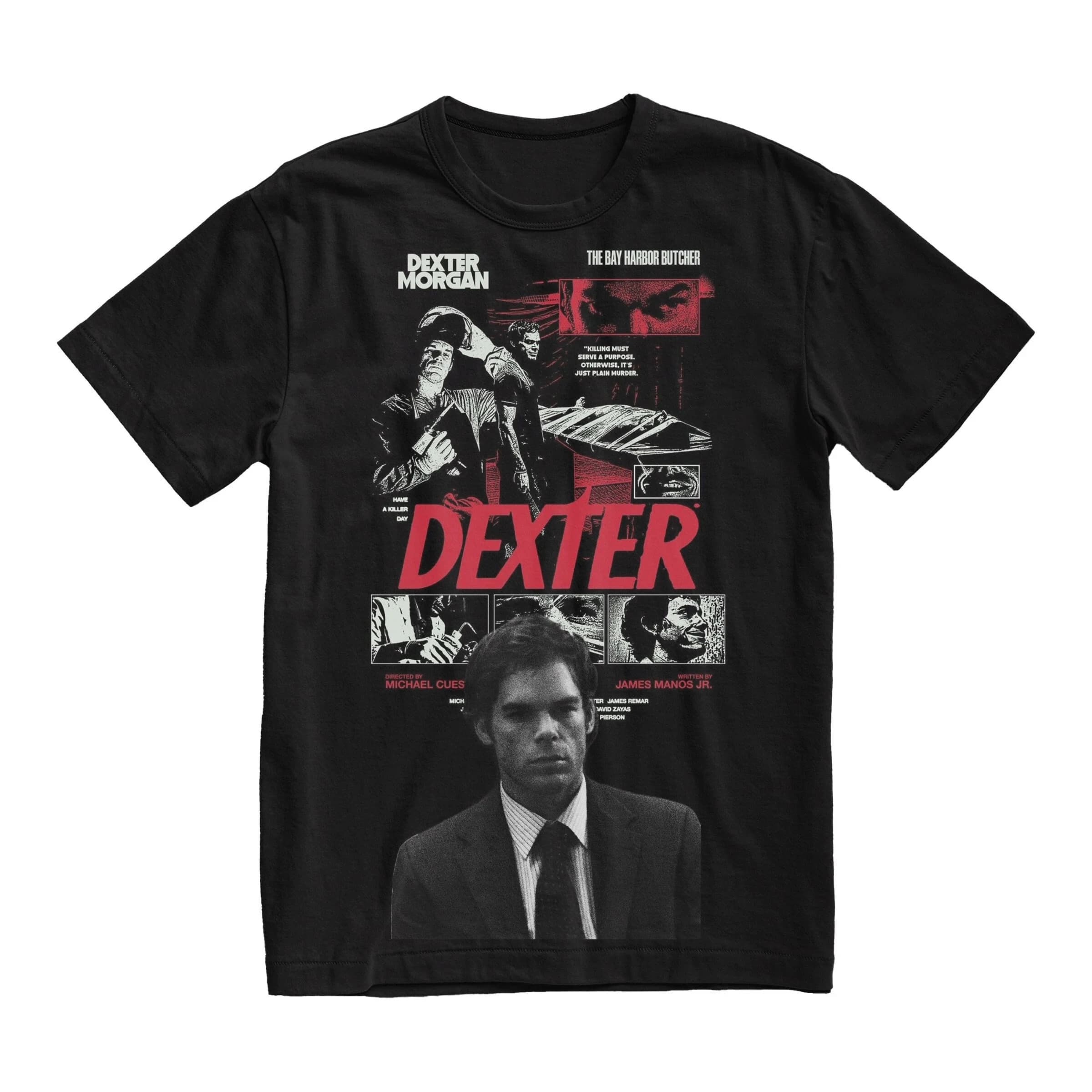 Nuova T-shirt Casual in Cotone Vintage 2026 da Uomo, Moda Streetwear Edizione Limitata Dexter Morgan Bay Butcher, T-shirt Estiva Uomo Donna