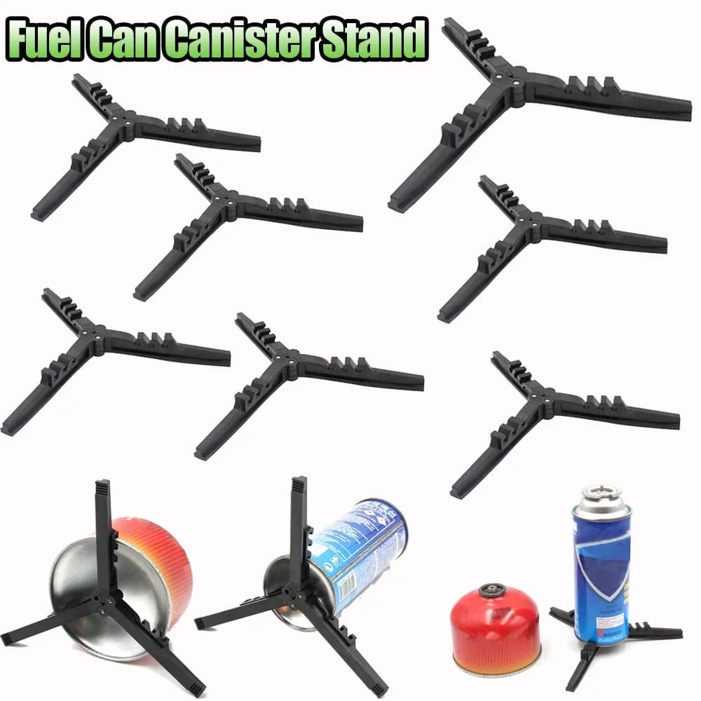 Pieghevole tanica per carburante supporto per tanica treppiede pieghevole stabilizzatore per lattine di carburante staffa per serbatoio di Gas butano compatto portatile per stufe da campeggio