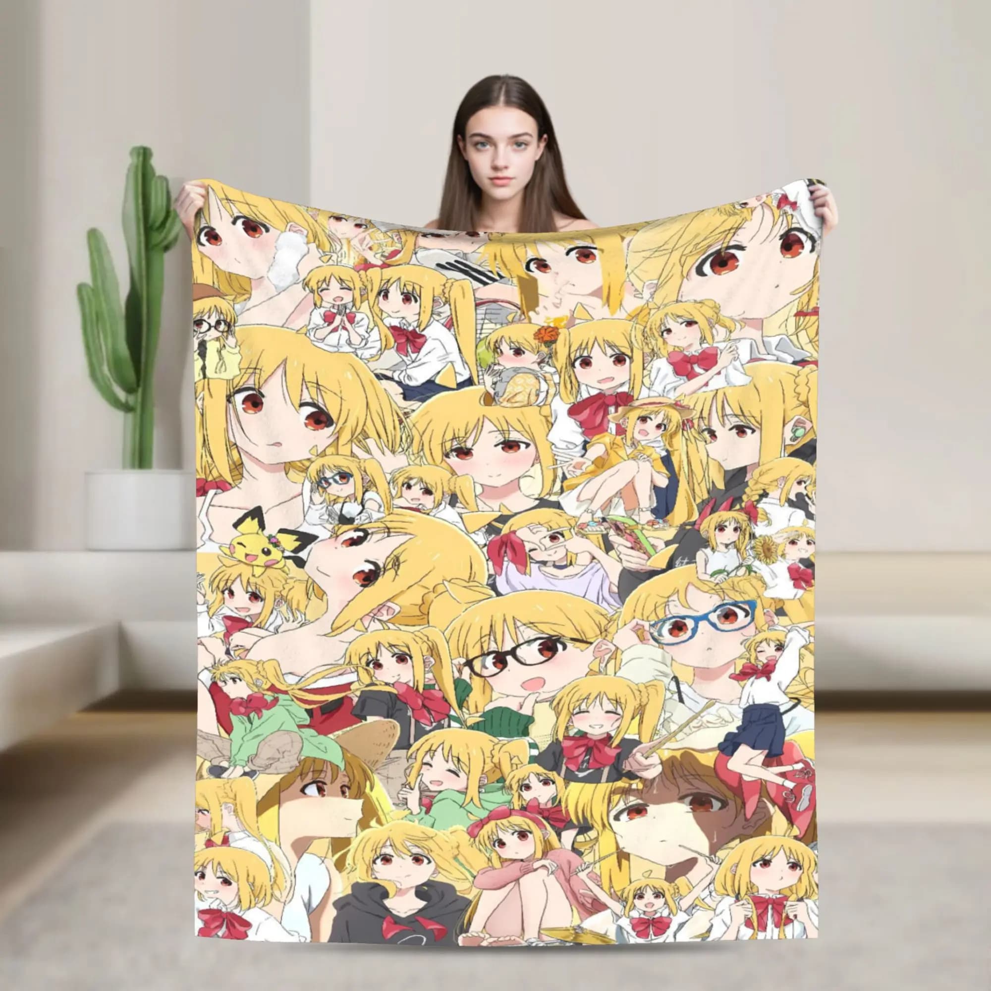 Bocchi The Rock Warm Soft Blanket Travel Office Plush Throw Blanket Novelty Living Room Flannel Bedspread Sofa Bed Cover