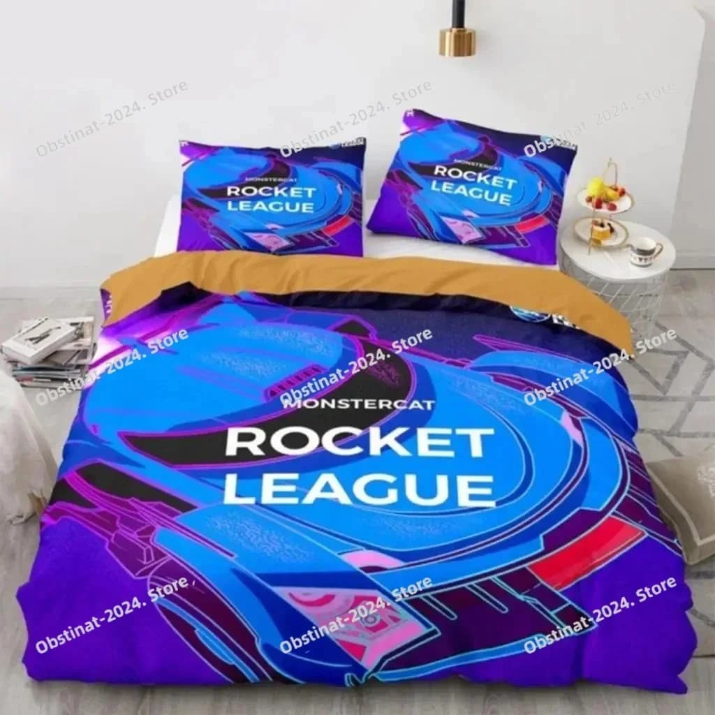 3D Game League Rocket Set biancheria da letto Copripiumino Completo Queen King Size Federa Letto Stampato Set letto Aldult Camera da letto per bambini Singolo Twin