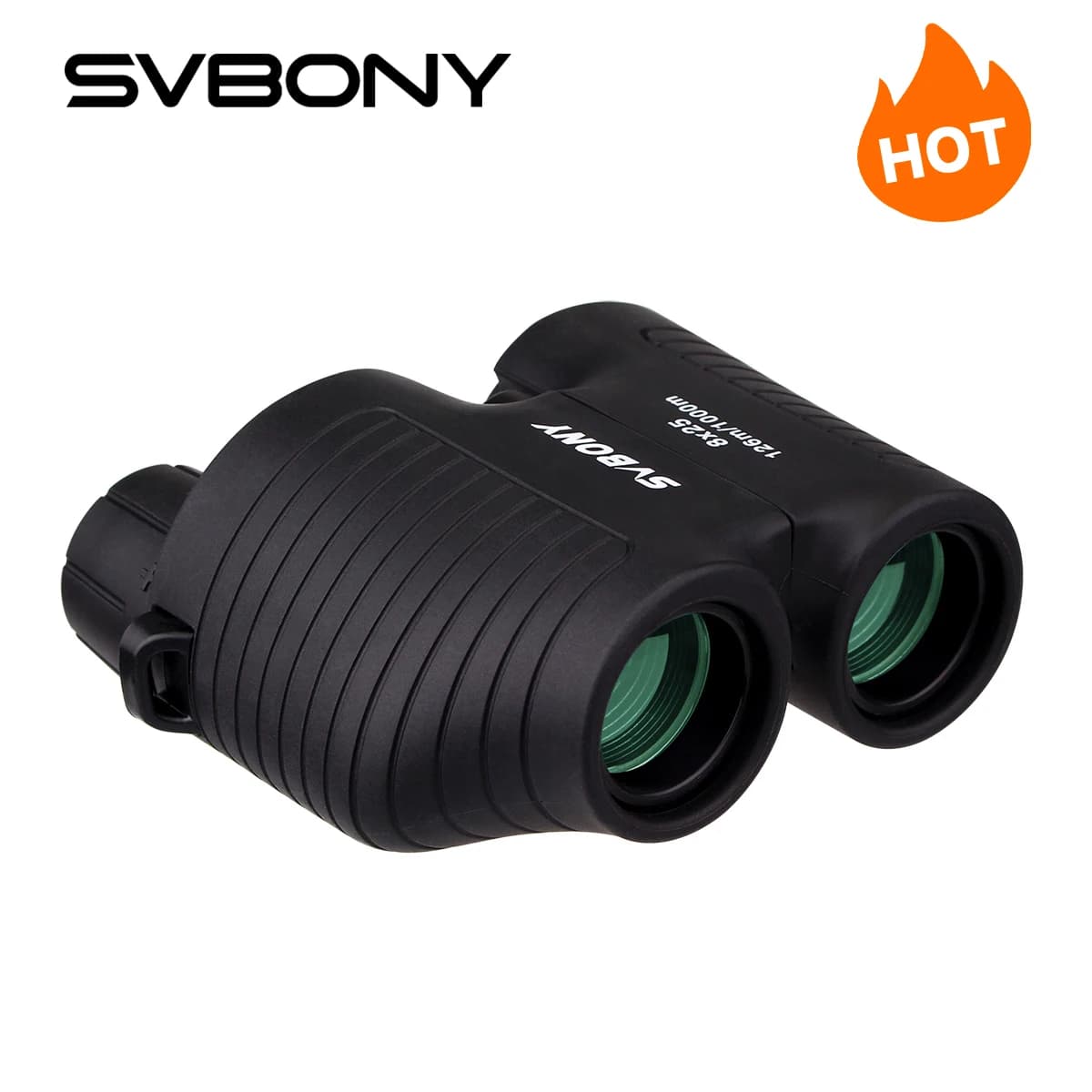 Svbony F9323A 8x25 Porro binoculare telescopio nero a fuoco fisso escursionismo campeggio birdwatching