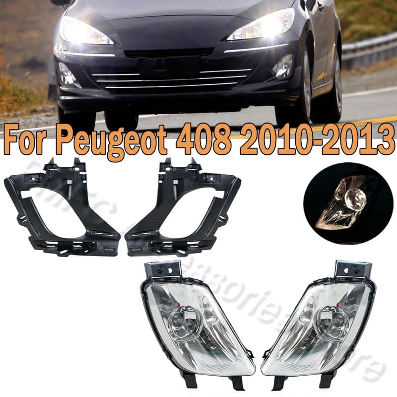 PMFC Cover frame Fendinebbia Mounting bumper Front Fendinebbia Auto Light for Peugeot 308 408 308SW 308CC 2010-2013