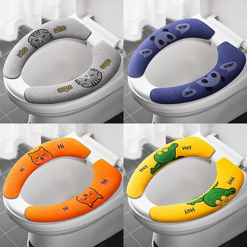 Universal wc sticker for wc animated cardboard cushion for sticky seat for wc cushion for bathroom heater seat