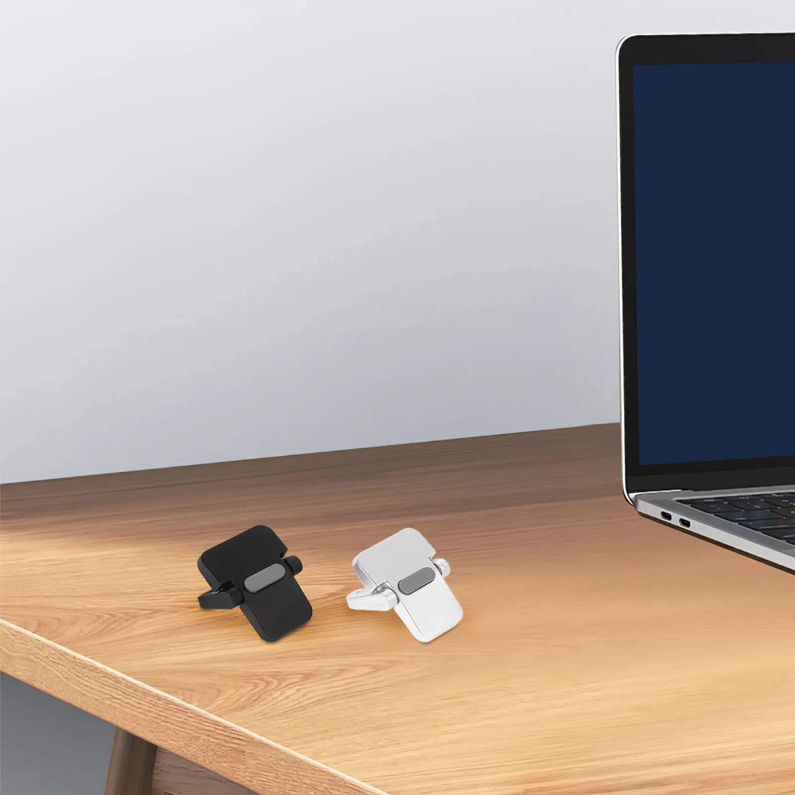 2Pairs Laptop Invisible Mini Riser Adjustable Portable Stand for Desk Compact Space Saving Laptop Holder Cooling Support