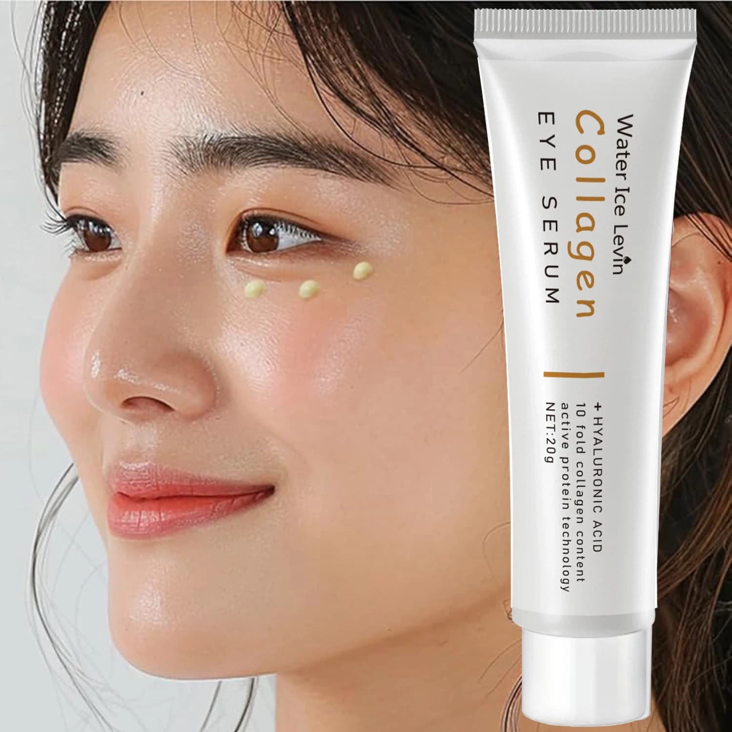 Cream for collagen eyes, deep hydration, firm skin, thin eyes, lift and smooth skin, suitable for all skin tones