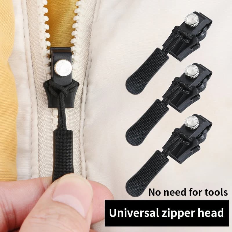 3/6/12 pezzi kit di riparazione cerniera universale testa cerniera staccabile istantanea rapida sostituzione cursore cerniera tirare per 3 dimensioni diverse