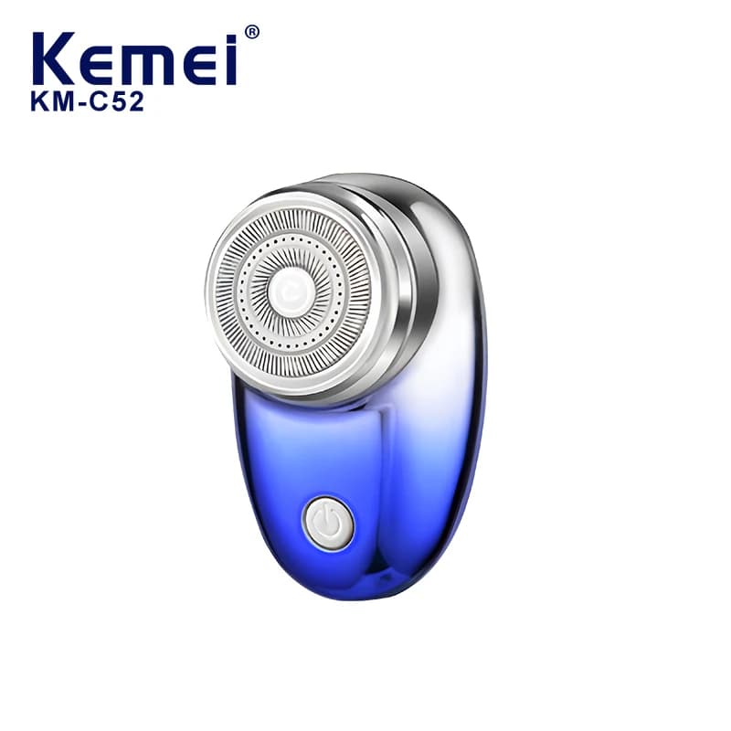 Kemei KM-C52 Rasoi elettrici per uomo Mini rasoio per il viso di dimensioni corte USB ricaricabile portatile Barba Trimmer Rasoio di sicurezza