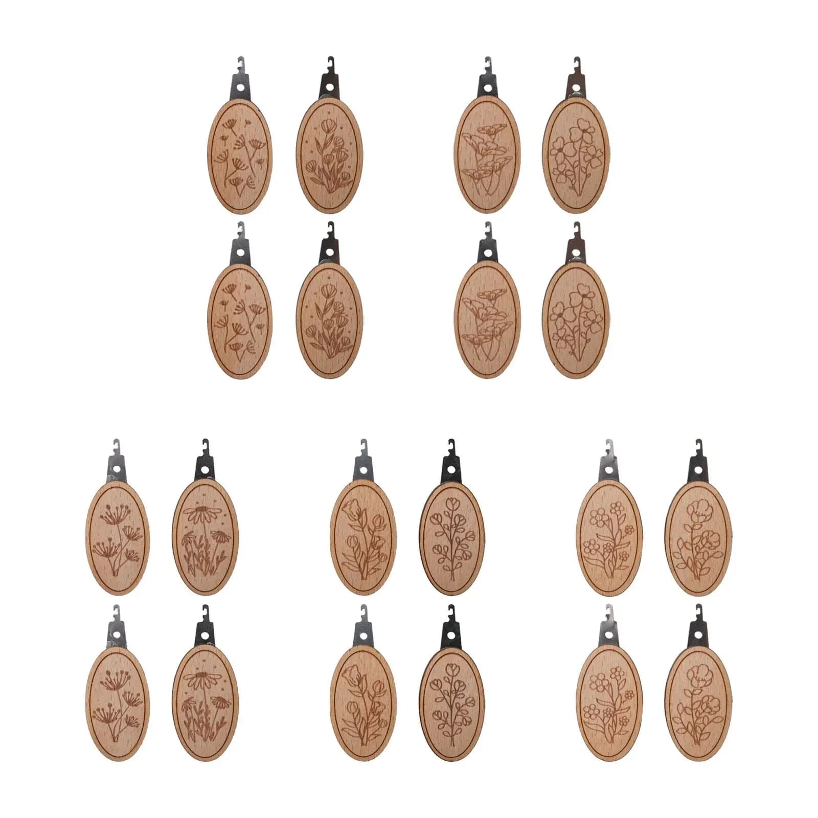 4Pcs Wooden Needle Threader Set Lightweight DIY Craft Sewing Threaders for Quilting Knitting DIY Crafts Embroidery Cross Stitch